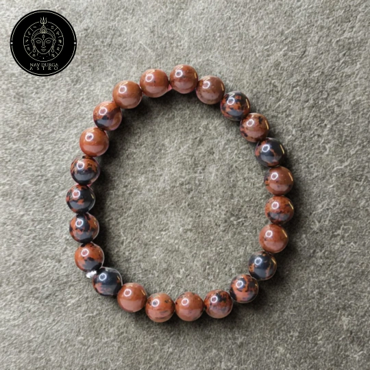 Mahogany Obsidian Bracelet - For Success and Growth